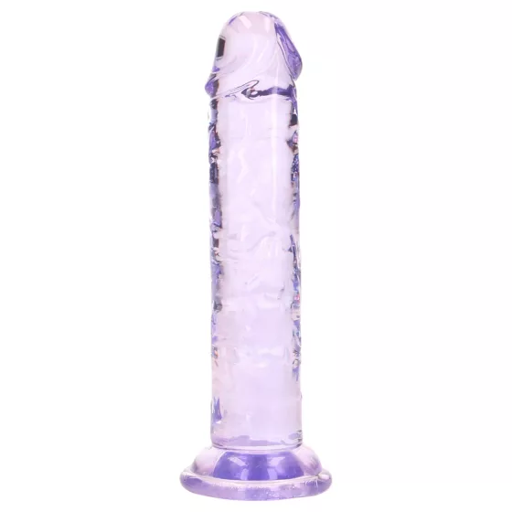 RealRock - lifelike dildo with suction cup (purple) - 12.7 cm