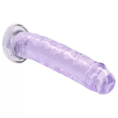   RealRock - lifelike dildo with suction cup (purple) - 12.7 cm