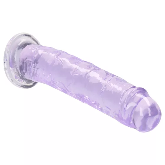 RealRock - lifelike dildo with suction cup (purple) - 12.7 cm
