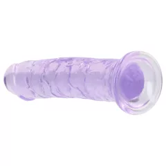   RealRock - lifelike dildo with suction cup (purple) - 12.7 cm