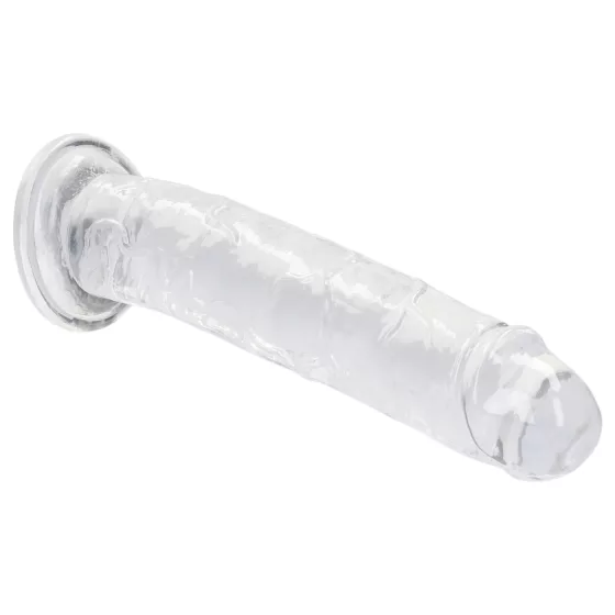 RealRock - lifelike dildo with suction cup (clear) - 12.7 cm