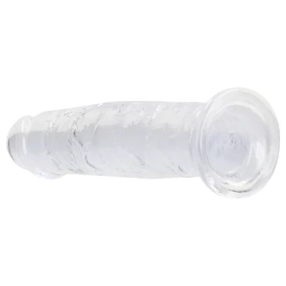 RealRock - lifelike dildo with suction cup (clear) - 12.7 cm