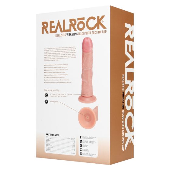 REALROCK - Suction Cup Vibrator - Natural (8)"