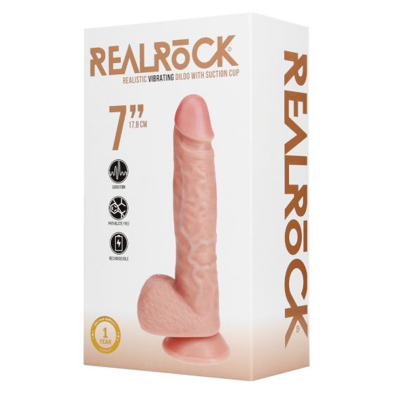 REALROCK - Natural Suction Cup Vibrator (18cm)