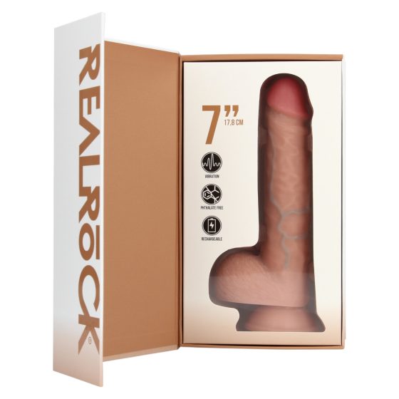 REALROCK - Natural Suction Cup Vibrator (18cm)