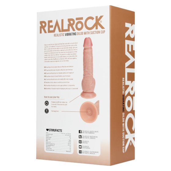 REALROCK - Natural Suction Cup Vibrator (18cm)