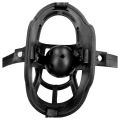 Ouch! - Black Muzzle with Built-In Mouth Gag