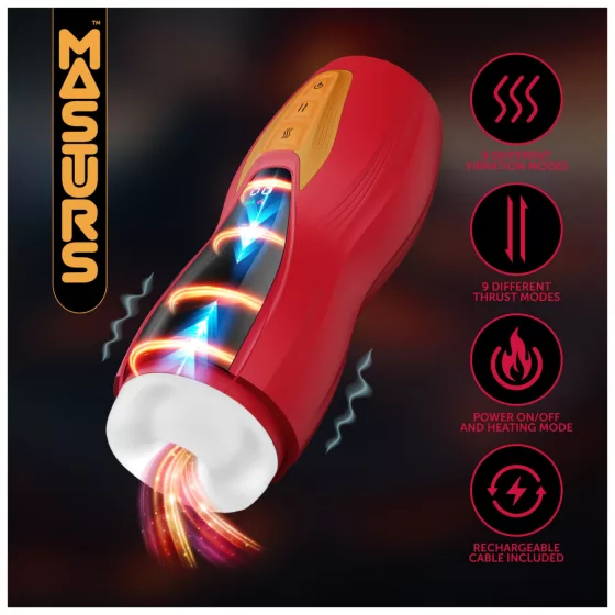 Masturs Solara - Warming Up-Down Motion AR Masturbator (Red)