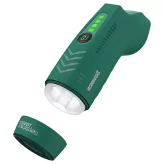  Masturs Ayla - Moaning Suction Vibrating AR Masturbator (Green)