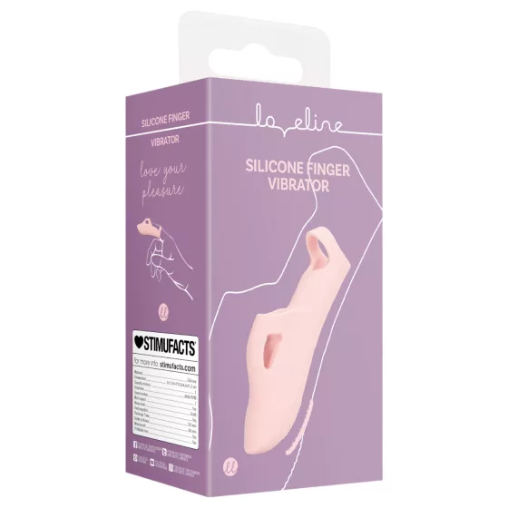 Loveline - Ribbed Finger Vibrator (Pink)