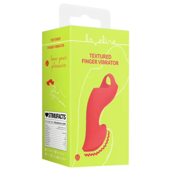 Loveline - invigorating finger vibrator (red)