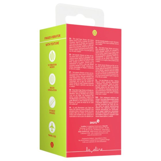 Loveline - stimulating finger vibrator (red)