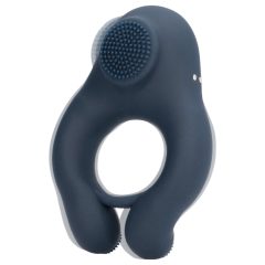   Loveline - Vibrating Penis Ring with Clitoral Stimulator (Gray)