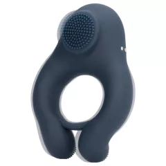   Loveline - Vibrating Penis Ring with Clitoral Stimulator (Gray)
