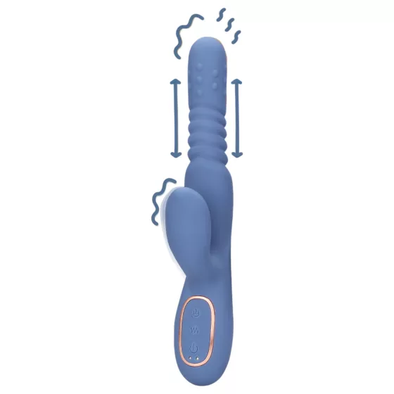 Loveline - warming thrusting vibrator (blue)