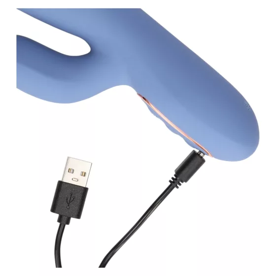 Loveline - warming thrusting vibrator (blue)