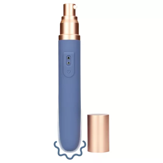 Loveline Travel - Rechargeable Vibrator with Lubricant Reservoir (Pastel Blue)