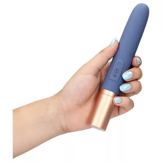Loveline Travel - Rechargeable Vibrator with Lubricant Reservoir (Pastel Blue)