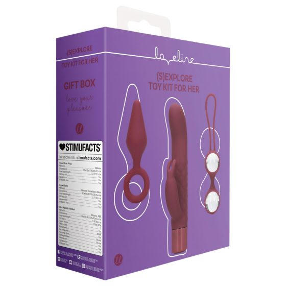 Loveline (S)explore - Intimate Toy Set for Women - Red