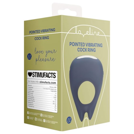 Loveline - Rechargeable Vibrating Ring (Blue)