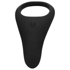   Loveline - Rechargeable Vibrating Black Penis & Testicle Ring