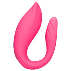   Loveline - rechargeable, remote control couple's vibrator (pink)