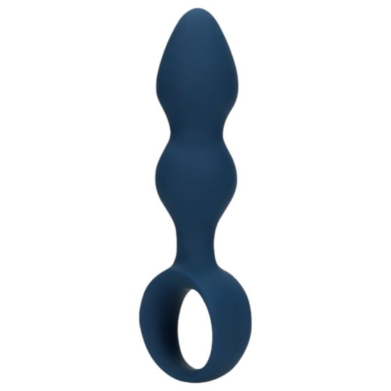 Loveline - Small Blue Anal Plug with Ring Handle
