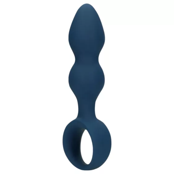 Loveline - Blue Ringed Anal Dildo - Medium Size