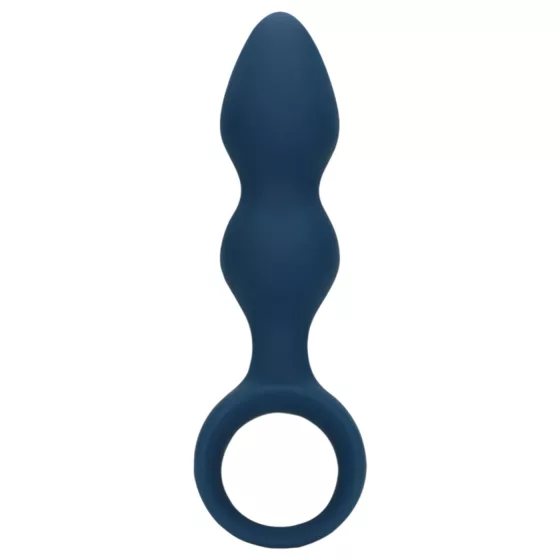 Loveline - Blue Ringed Anal Dildo - Medium Size