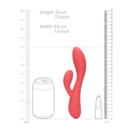 Loveline - Rechargeable Waterproof Vibrator with Clitoral Arm (Pink)