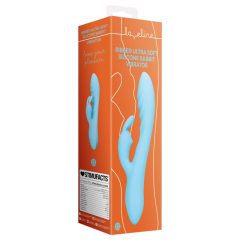   Loveline - battery-operated, waterproof, bunny vibrator with tickle lever (blue)