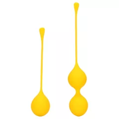 Loveline - Silicone Kegel Balls Set - 2 Piece (Yellow) 