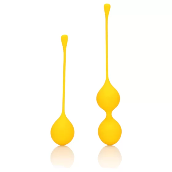 Loveline - Silicone Kegel Balls Set - 2 Piece (Yellow) 