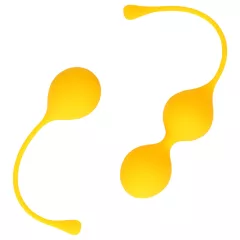 Loveline - Silicone Kegel Balls Set - 2 Piece (Yellow) 