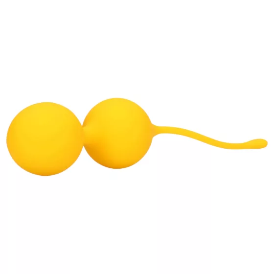 Loveline - Silicone Kegel Balls Set - 2 Piece (Yellow) 