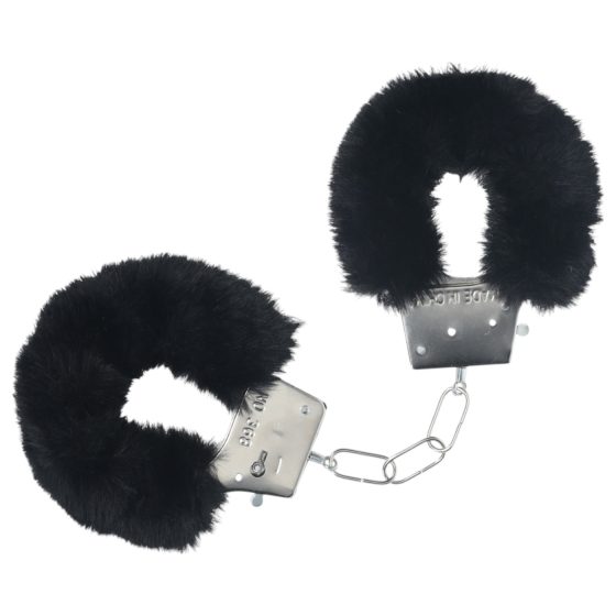Ouch! - Plush Handcuffs (Black)