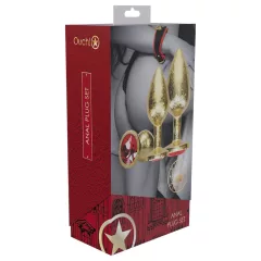 Ouch! - Gold Anal Plug Set
