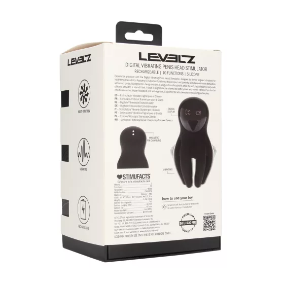 Levelz - Digital Acorn Vibrator (Black)