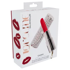 Loveline Candy - lipstick vibrator with 4 attachments (pink)