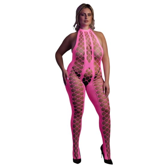 Ouch! - Glow-in-the-Dark Open Jumpsuit (Pink)