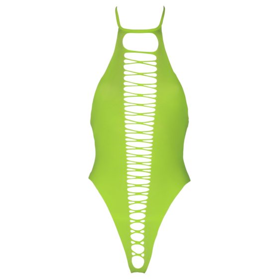Ouch! - Neon Green Glow-in-the-Dark Open Bodysuit