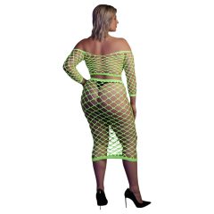 Ouch! - Neon Green Glow-in-the-Dark Skirt & Top Set