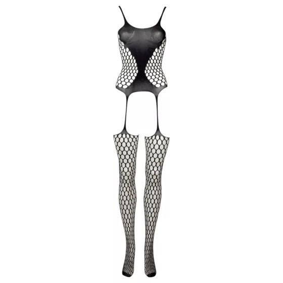 Le Désir - black polka dot fishnet set (S-XL)