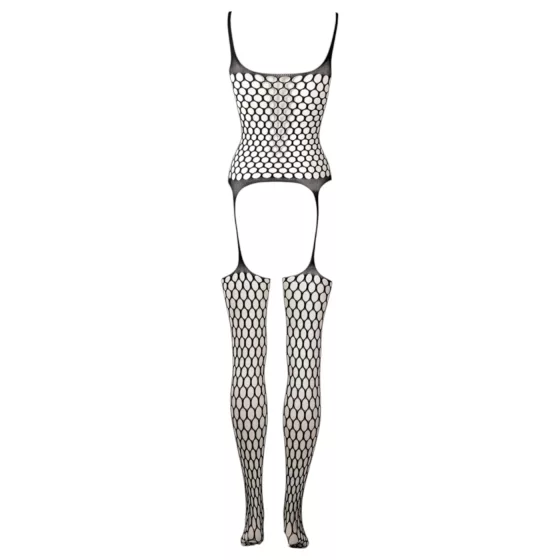 Le Désir - black polka dot fishnet set (S-XL)