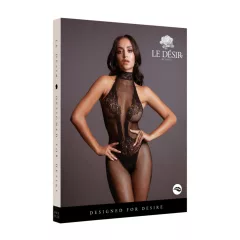 Le Désir - Lace Mesh Bodysuit - Black, Sizes S-XL