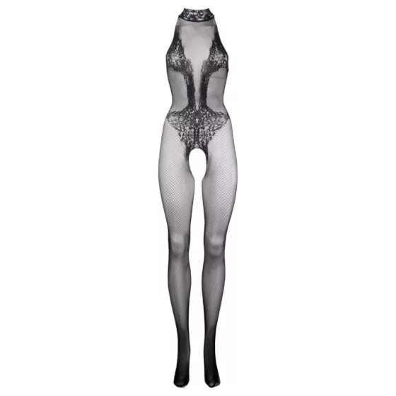 Le Désir - Lace Mesh Bodysuit - Black, Sizes S-XL