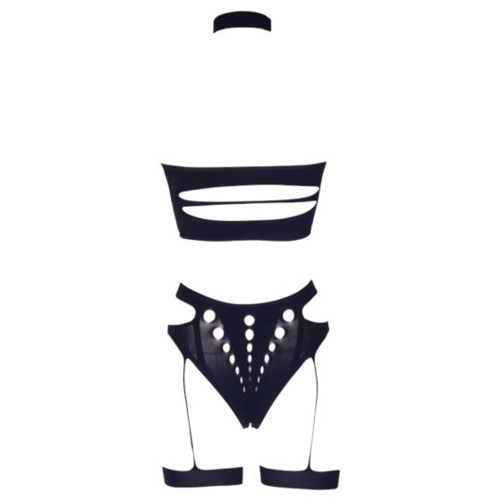 Le Désir Plus Size - 3-piece lingerie set - black (XL-4XL)