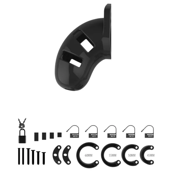 ManCage - Model 13 penis cage (black) - 6.5 cm