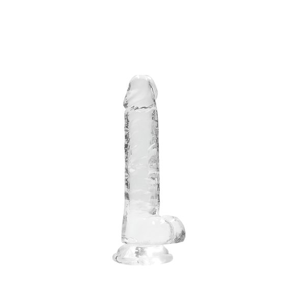 REALROCK - Clear Lifelike Dildo - Transparent (17cm)