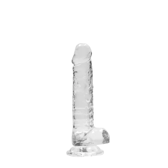 REALROCK - Clear Lifelike Dildo - Transparent (17cm)
